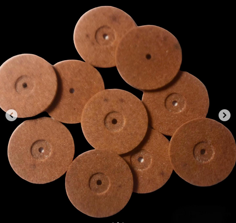 Molette abrasive al corindone dimensioni:19x 4,5 mm